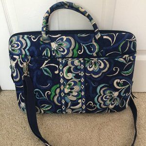 Vera Bradley Mediterranean Blue Laptop Bag